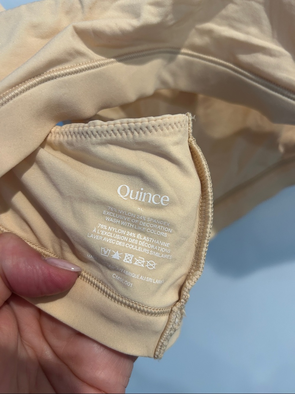 Quince Soft Stretch Bralette - Light Peach - Picture 2 of 3